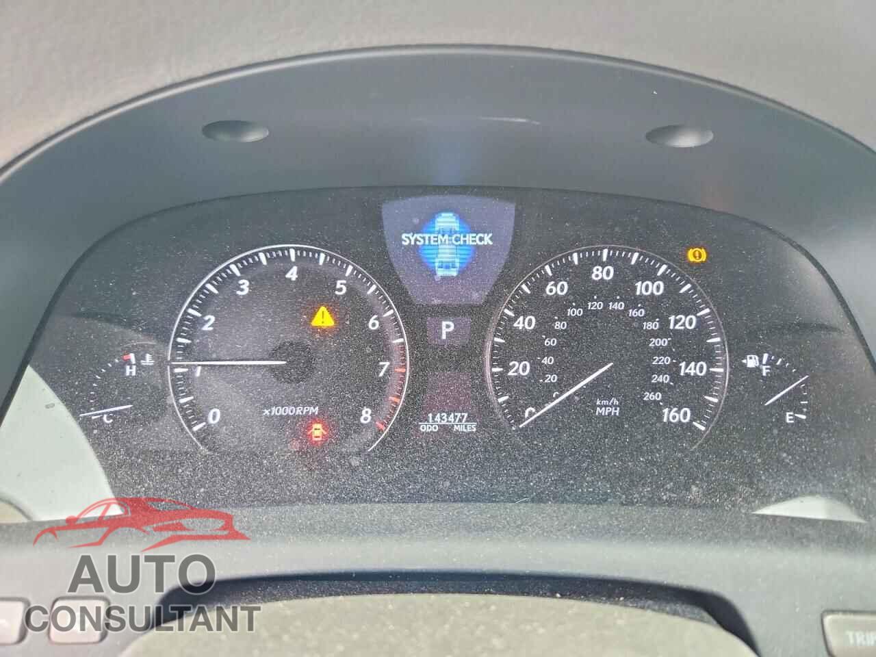 LEXUS LS460 2012 - JTHGL5EFXC5046201