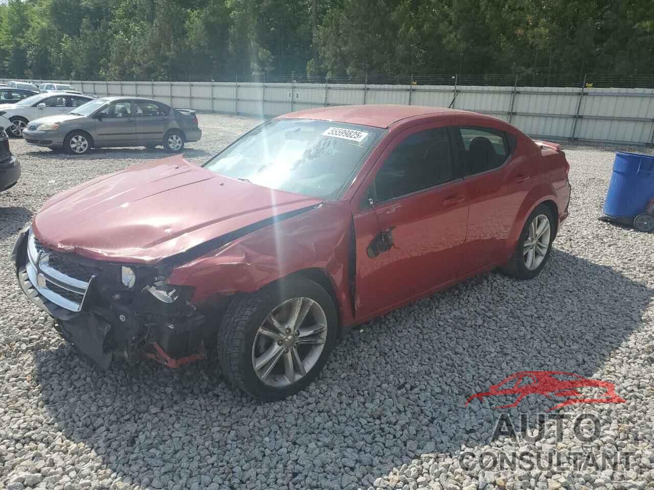 DODGE AVENGER 2013 - 1C3CDZAG2DN752667