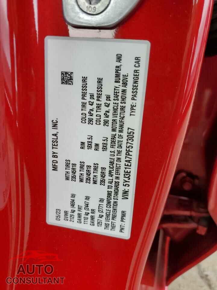 TESLA MODEL 3 2023 - 5YJ3E1EA7PF573057