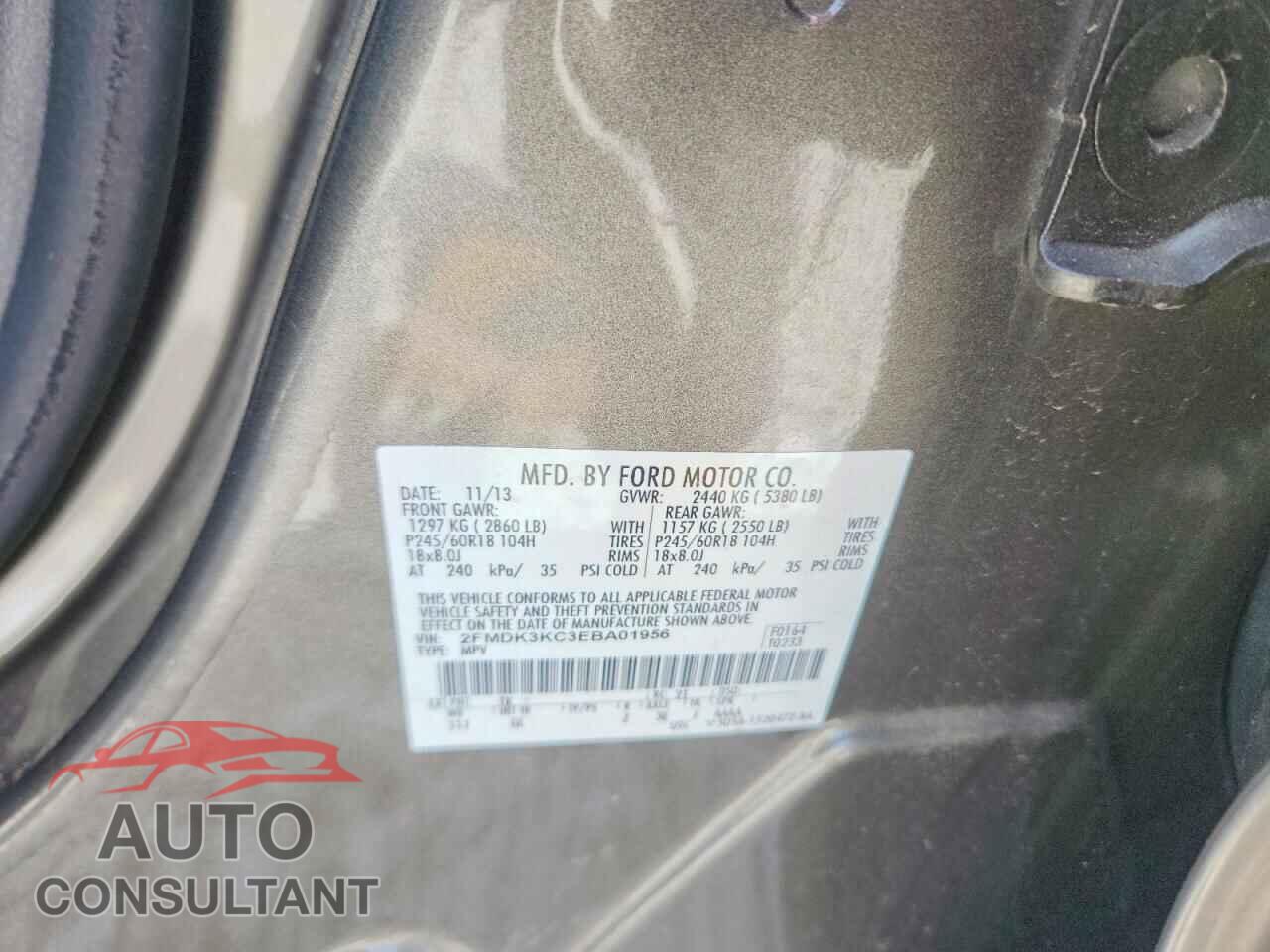 FORD EDGE 2014 - 2FMDK3KC3EBA01956