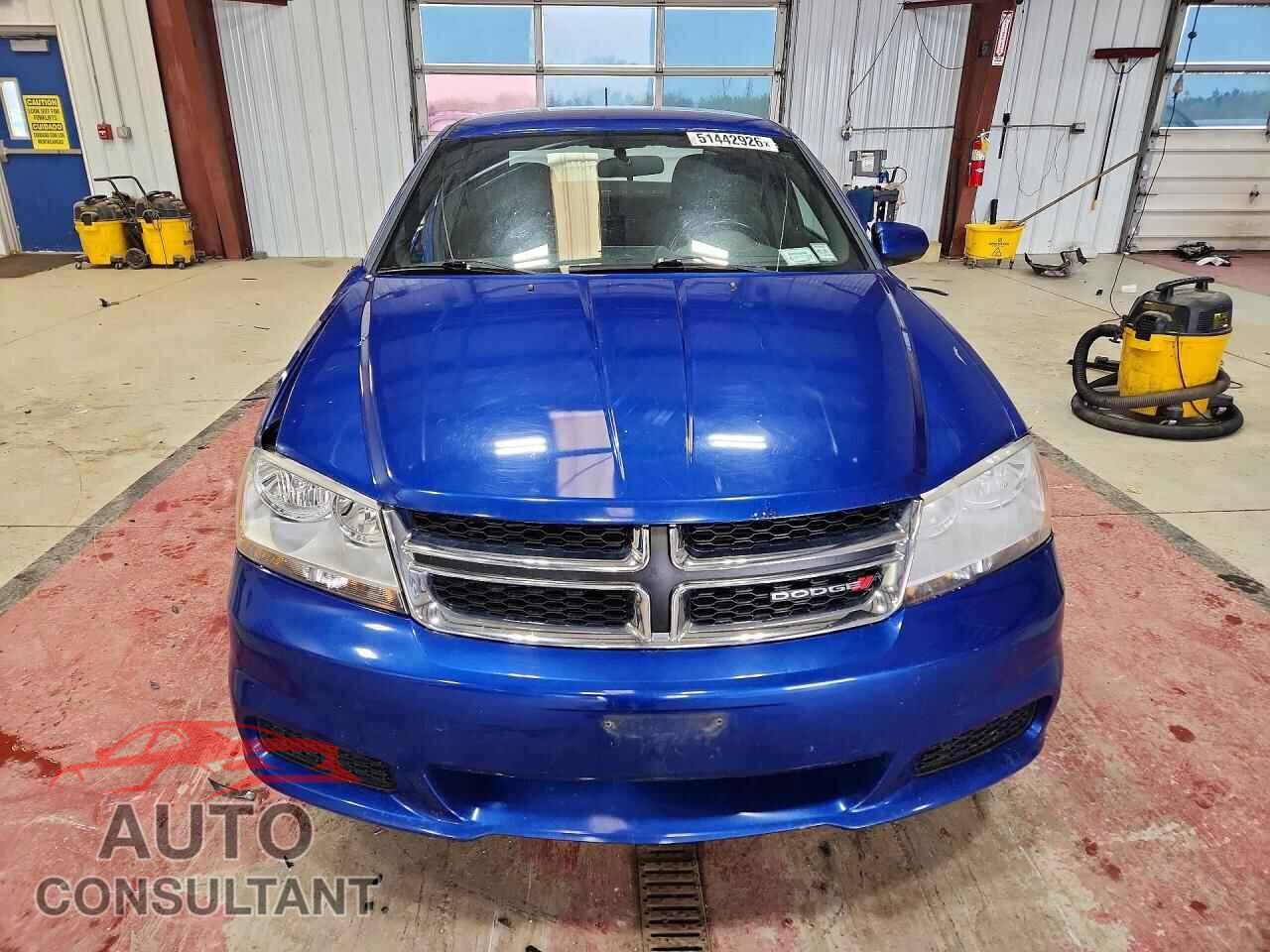 DODGE AVENGER 2012 - 1C3CDZCB9CN266339