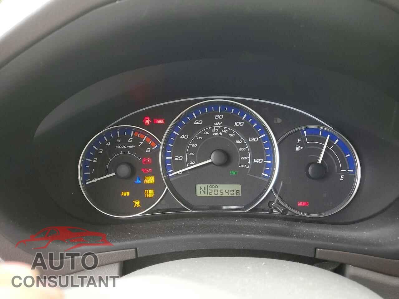 SUBARU FORESTER 2010 - JF2SH6CC2AH750496