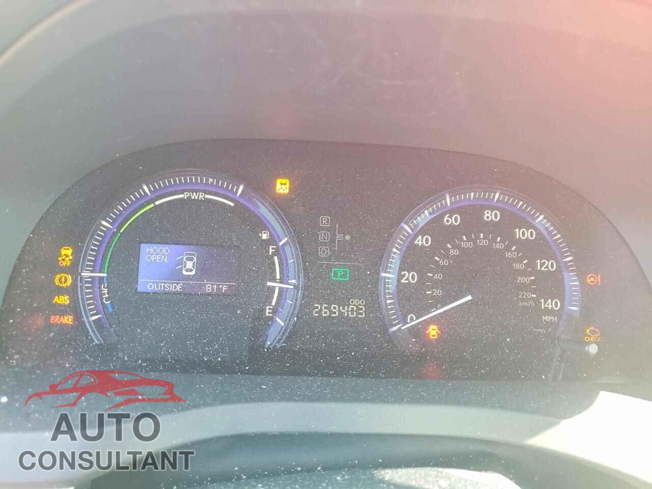 LEXUS HS 2011 - JTHBB1BA0B2045816