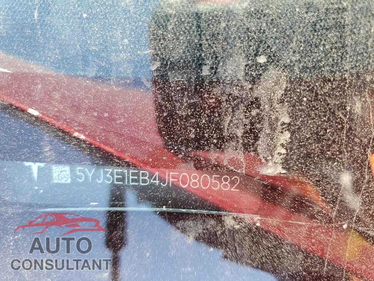 TESLA MODEL 3 2018 - 5YJ3E1EB4JF080582