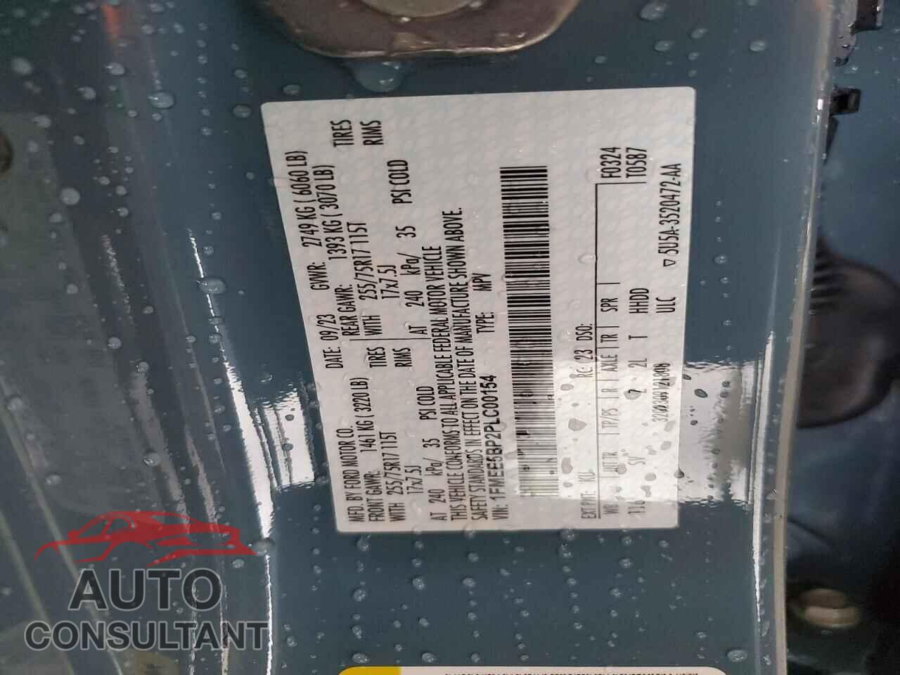 FORD BRONCO 2023 - 1FMEE5BP2PLC00154