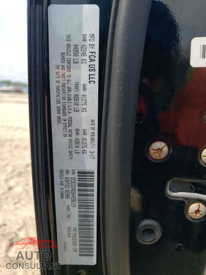 DODGE CHALLENGER 2017 - 2C3CDZAG5HH598129