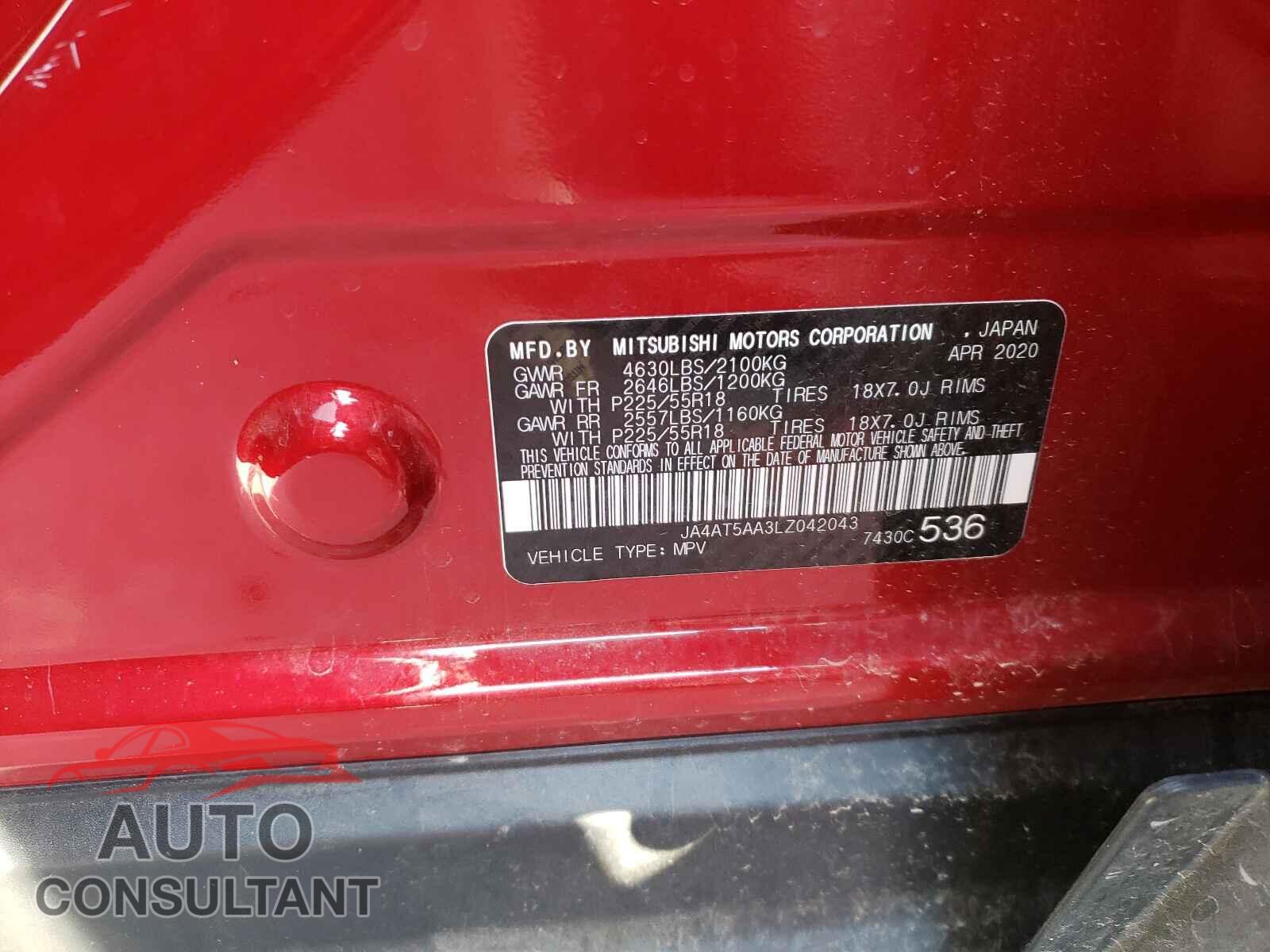 MITSUBISHI ECLIPSE 2020 - JA4AT5AA3LZ042043