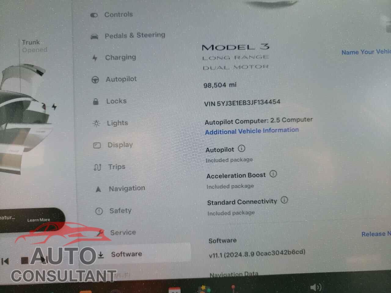 TESLA MODEL 3 2018 - 5YJ3E1EB3JF134454