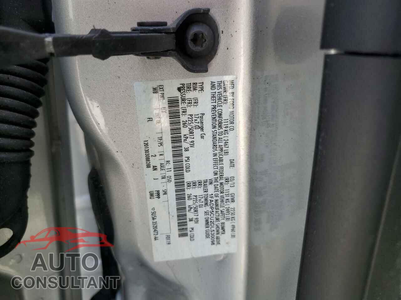FORD CMAX 2013 - 1FADP5CU2DL530098