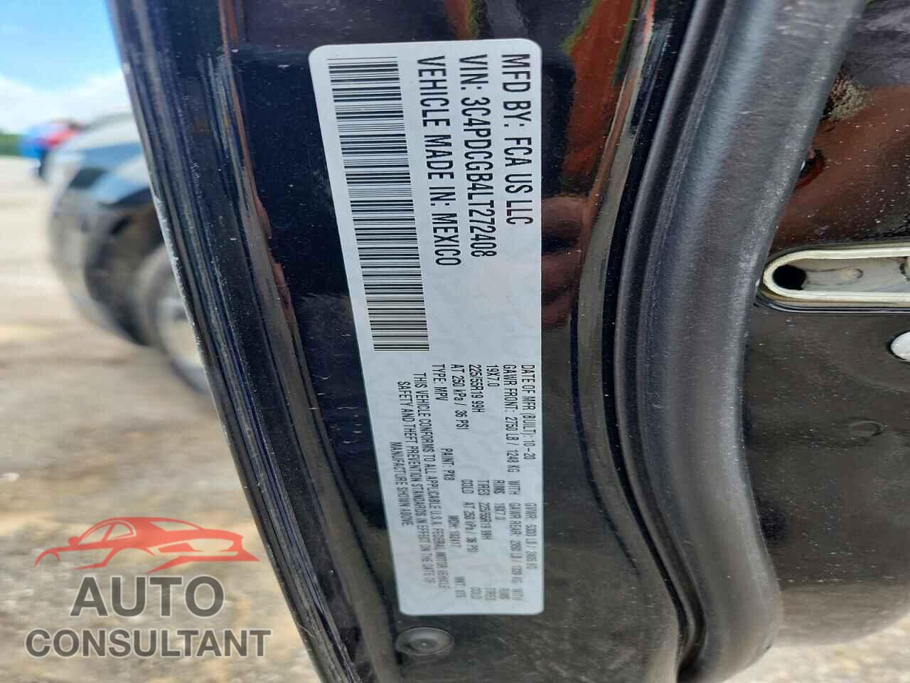 DODGE JOURNEY 2020 - 3C4PDCGB4LT272408