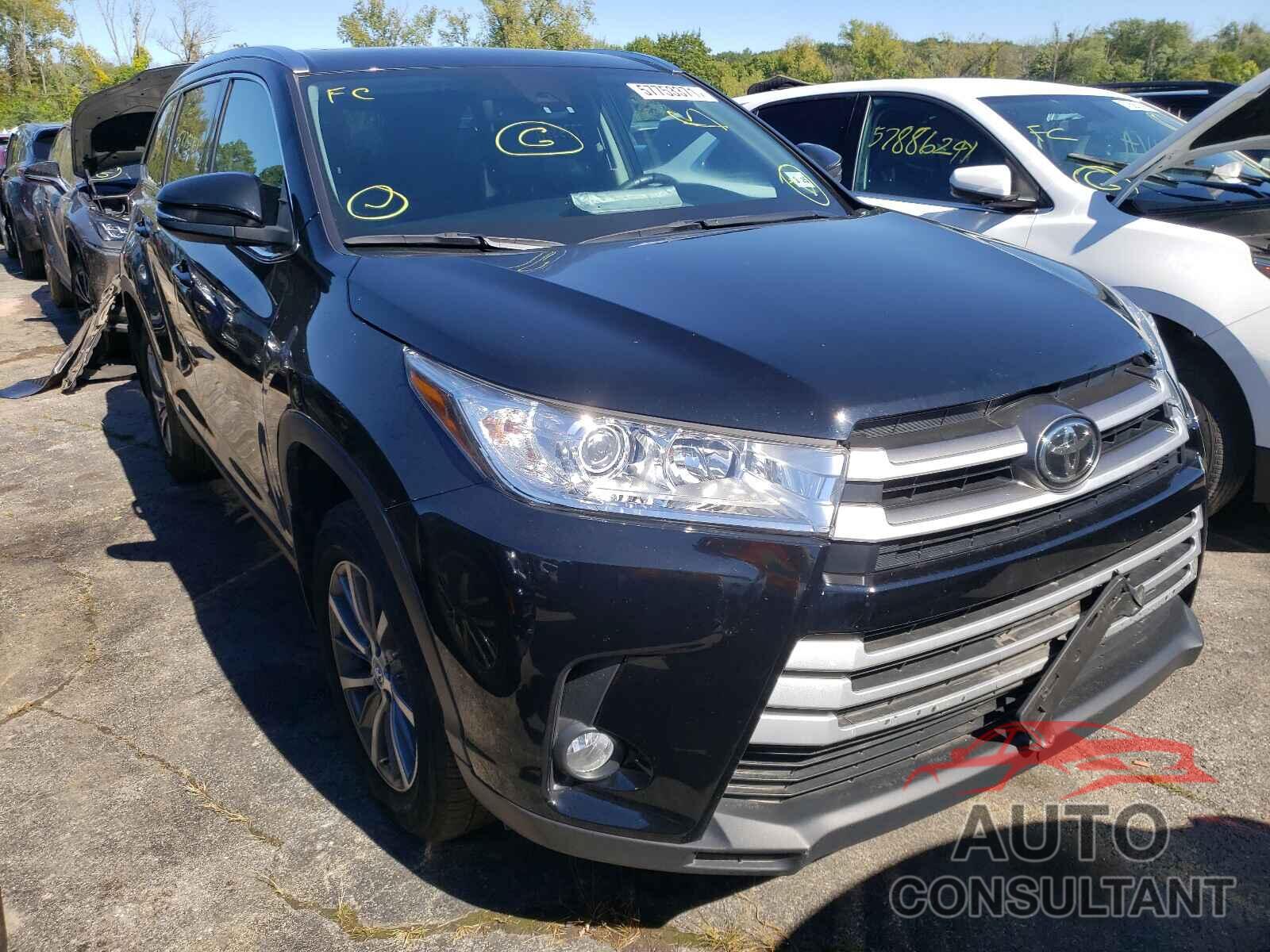 TOYOTA HIGHLANDER 2019 - 5TDJZRFH4KS624718