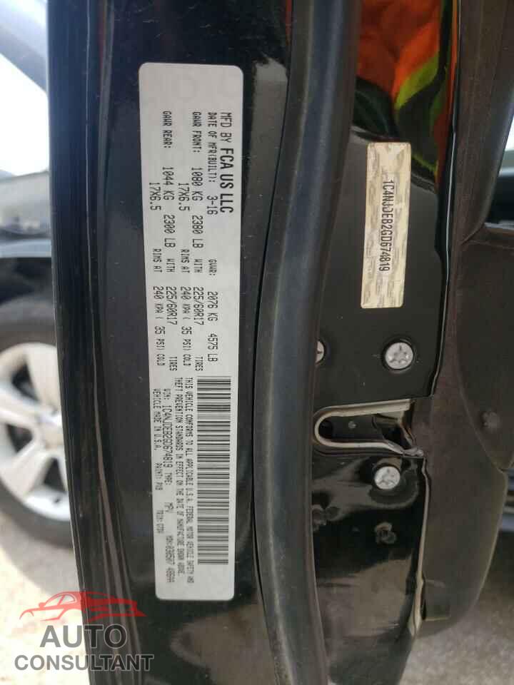 JEEP COMPASS 2016 - 1C4NJDEB2GD674819