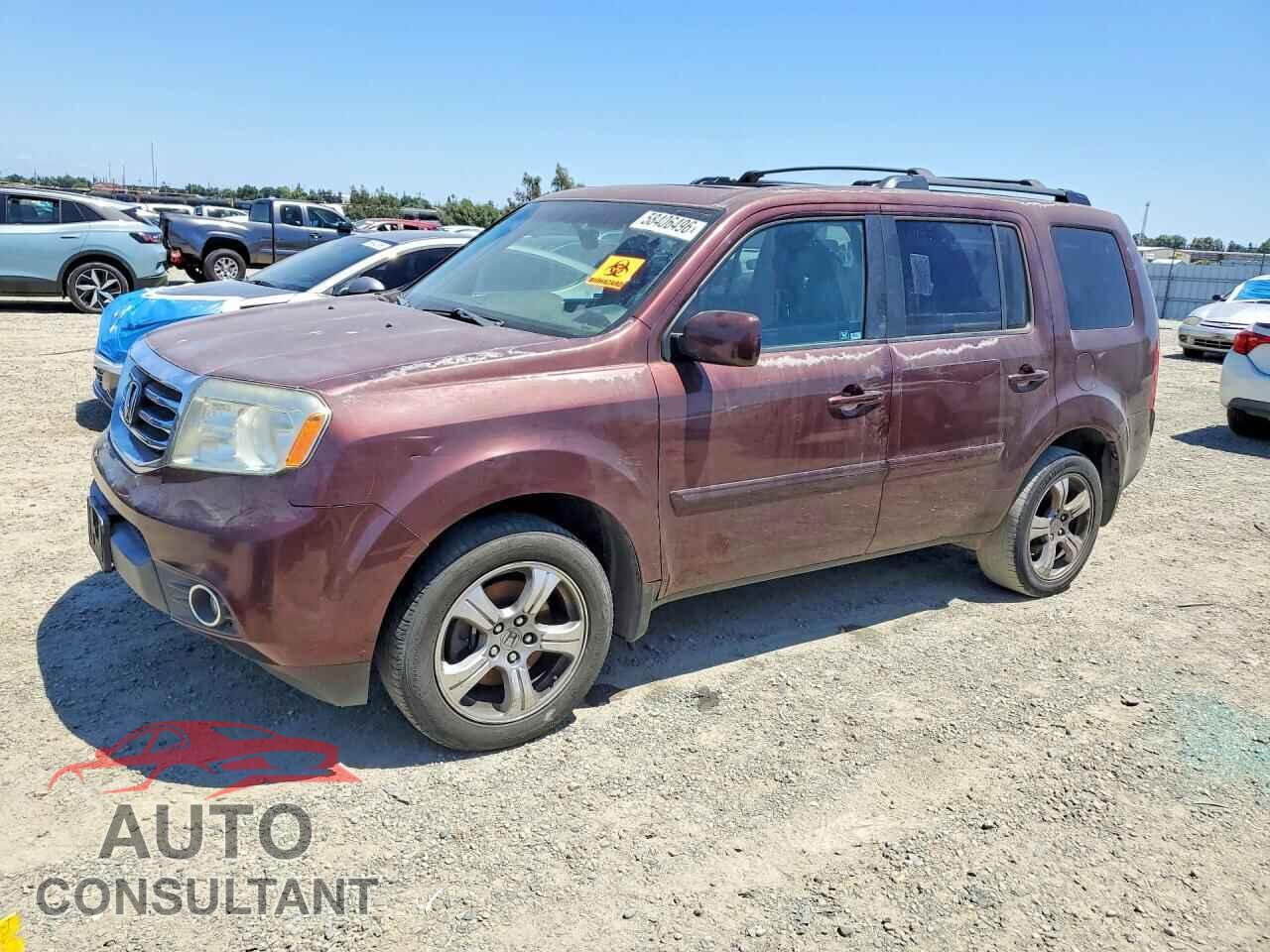 HONDA PILOT 2012 - 5FNYF3H51CB021982