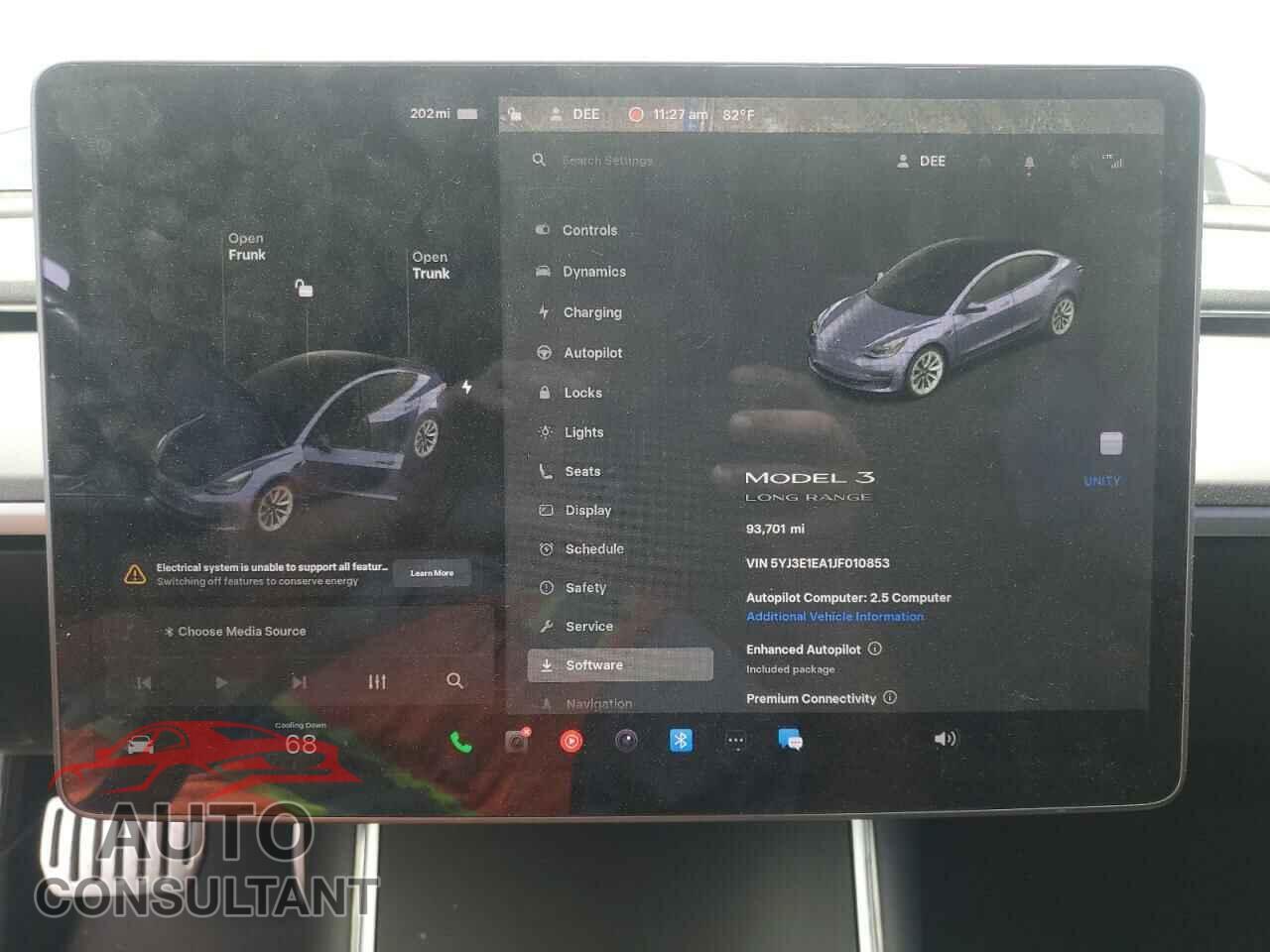 TESLA MODEL 3 2018 - 5YJ3E1EA1JF010853