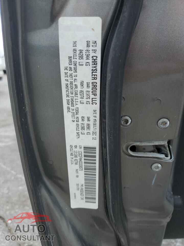 DODGE DART 2013 - 1C3CDFAA4DD226573