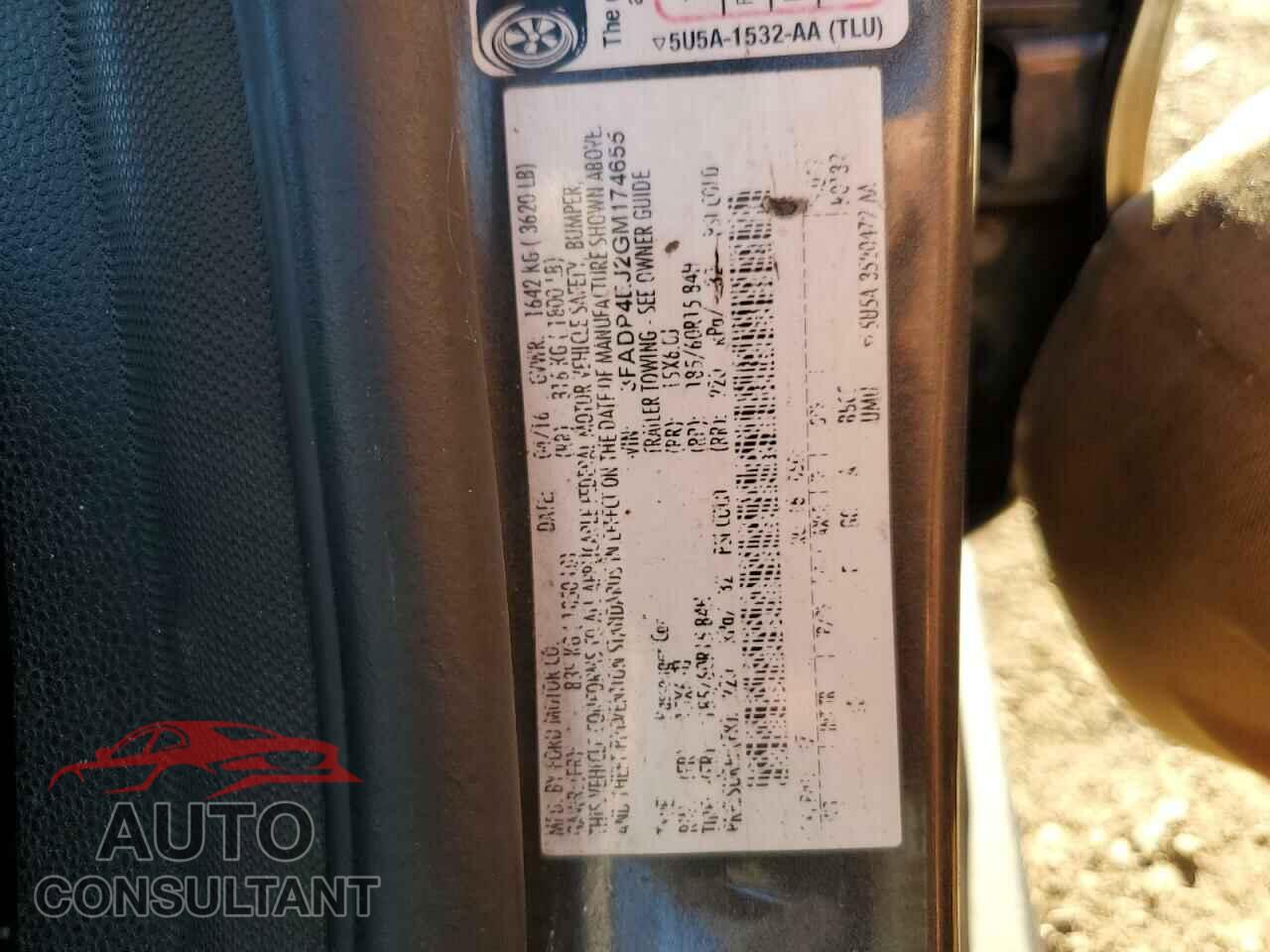 FORD FIESTA 2016 - 3FADP4EJ2GM174655
