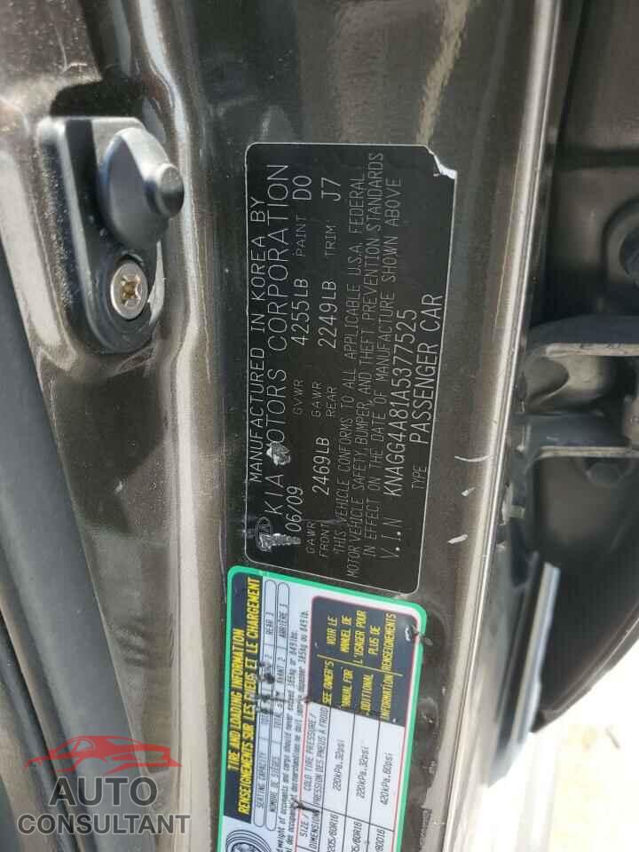 KIA OPTIMA 2010 - KNAGG4A81A5377525