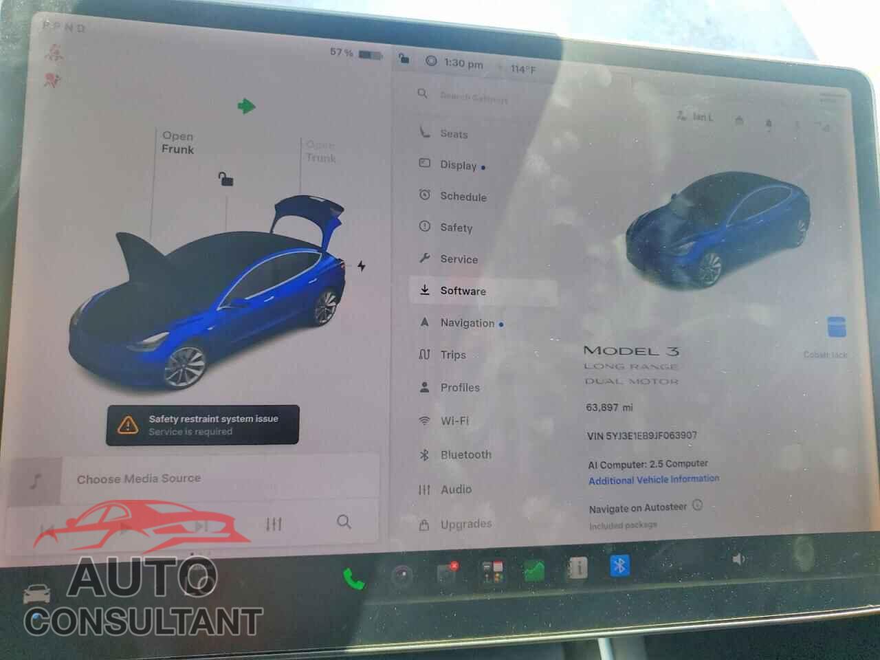TESLA MODEL 3 2018 - 5YJ3E1EB9JF063907
