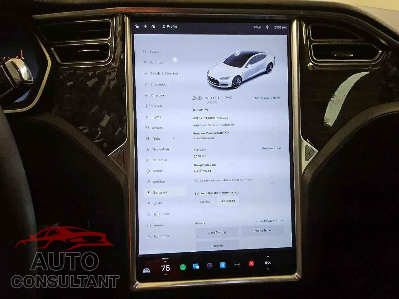 TESLA MODEL S 2014 - 5YJSA1H13EFP44290