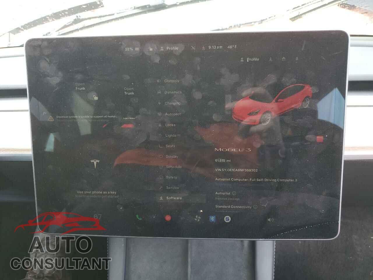 TESLA MODEL 3 2022 - 5YJ3E1EA8NF369302