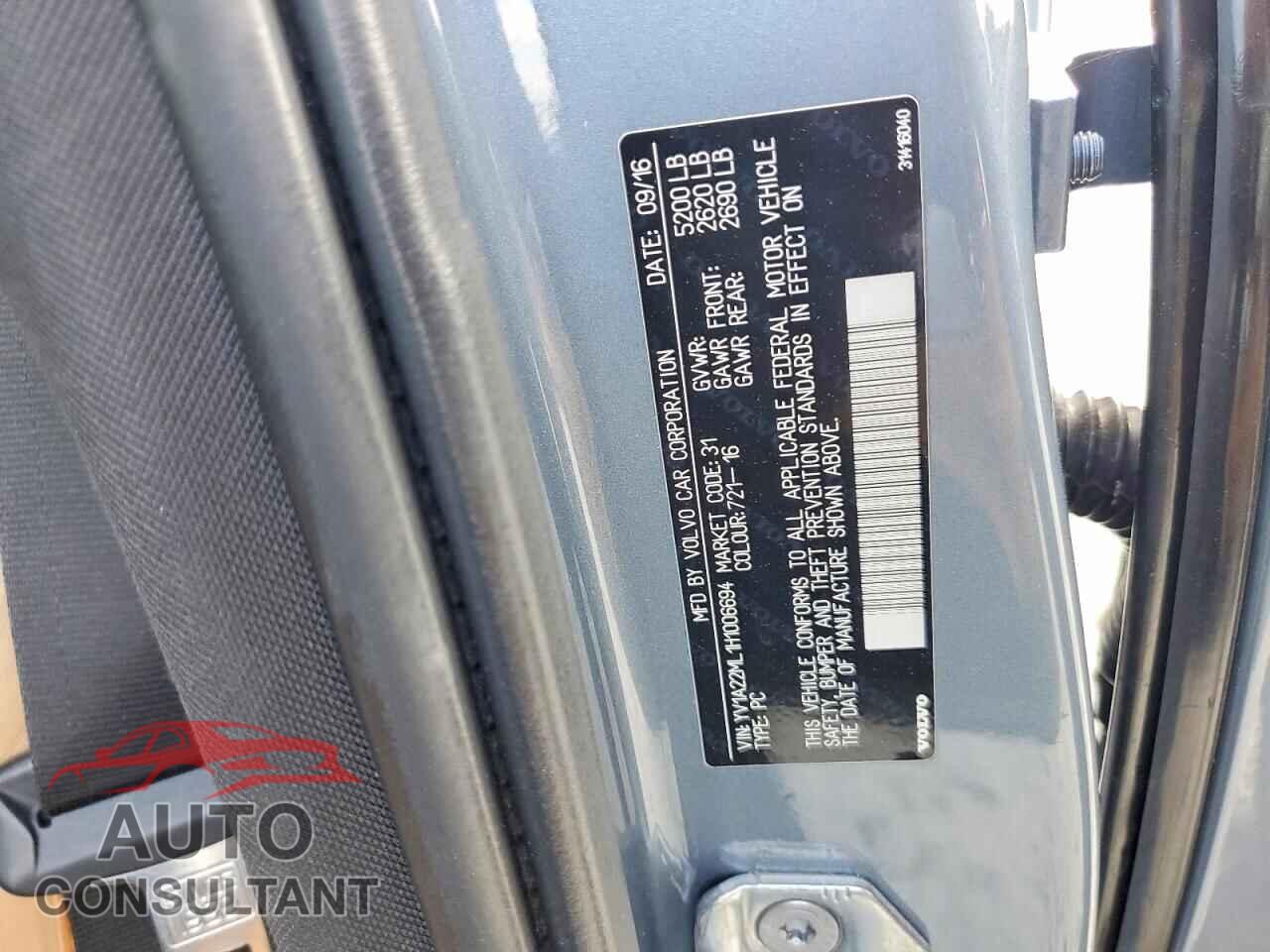 VOLVO S90 2017 - YV1A22ML1H1006694