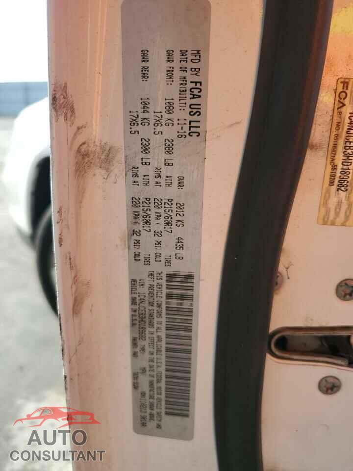 JEEP COMPASS 2017 - 1C4NJCEB3HD189682