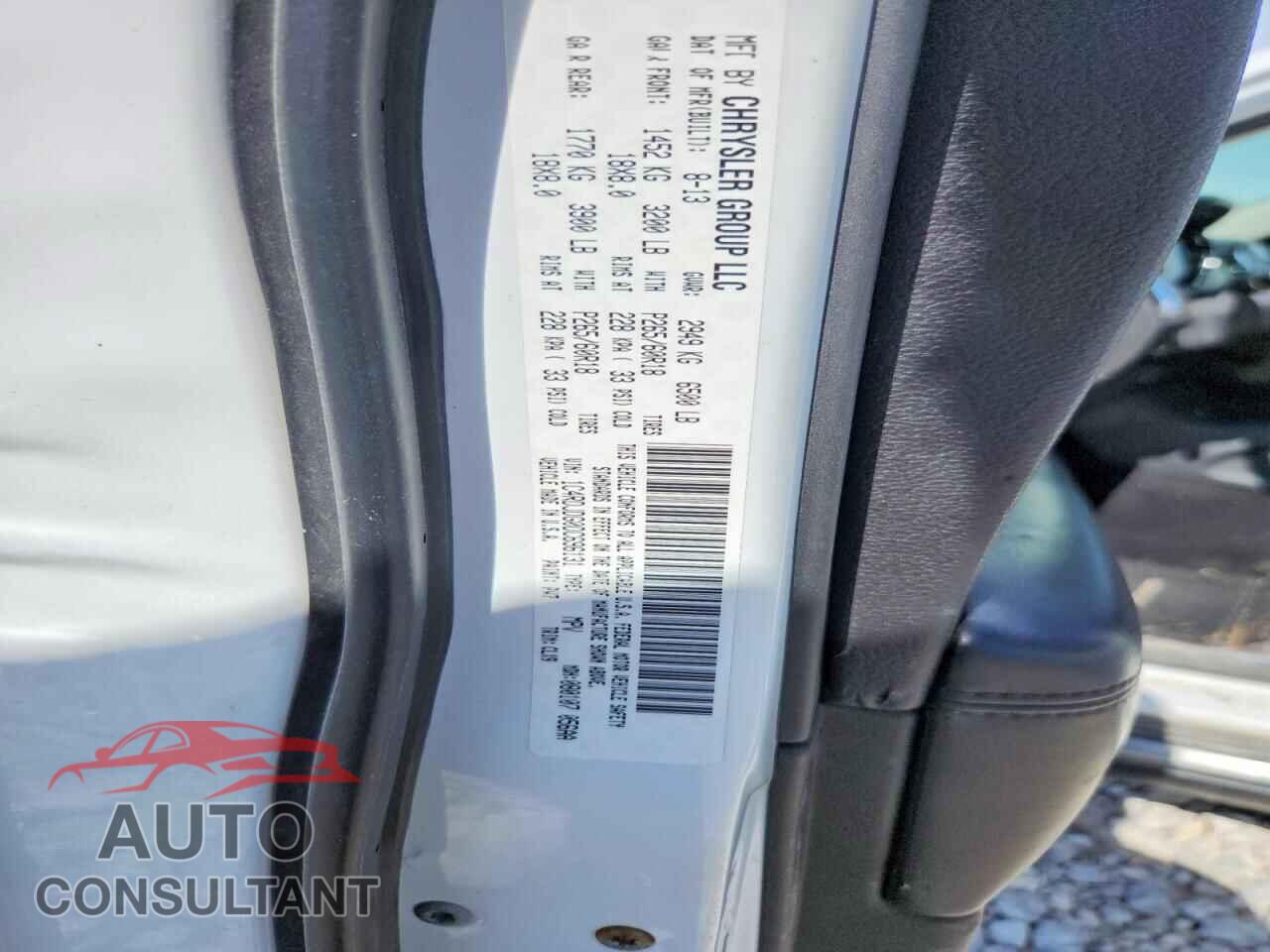 DODGE DURANGO 2013 - 1C4RDJDG0DC696131