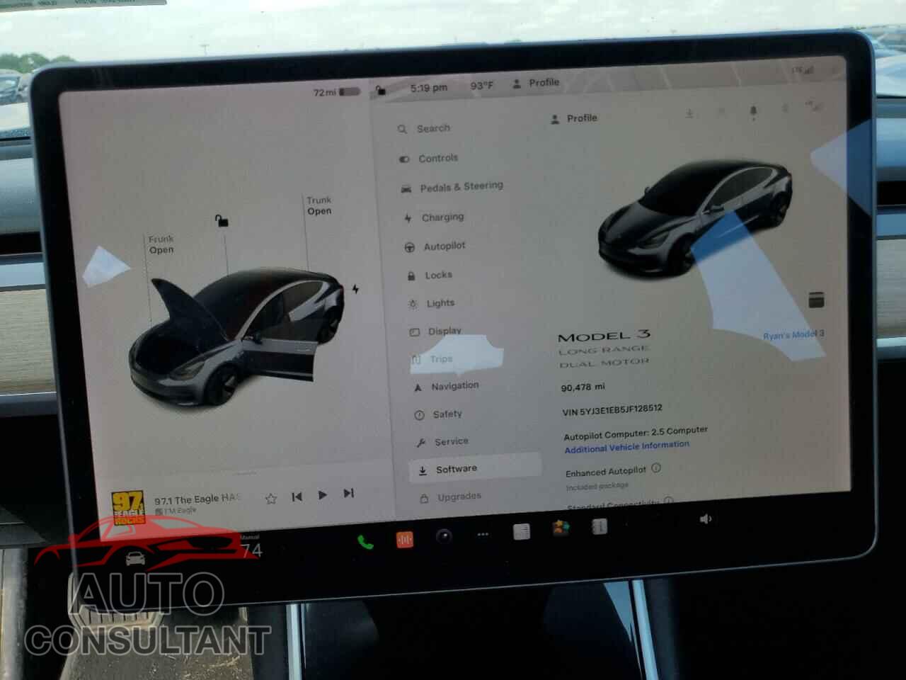 TESLA MODEL 3 2018 - 5YJ3E1EB5JF128512