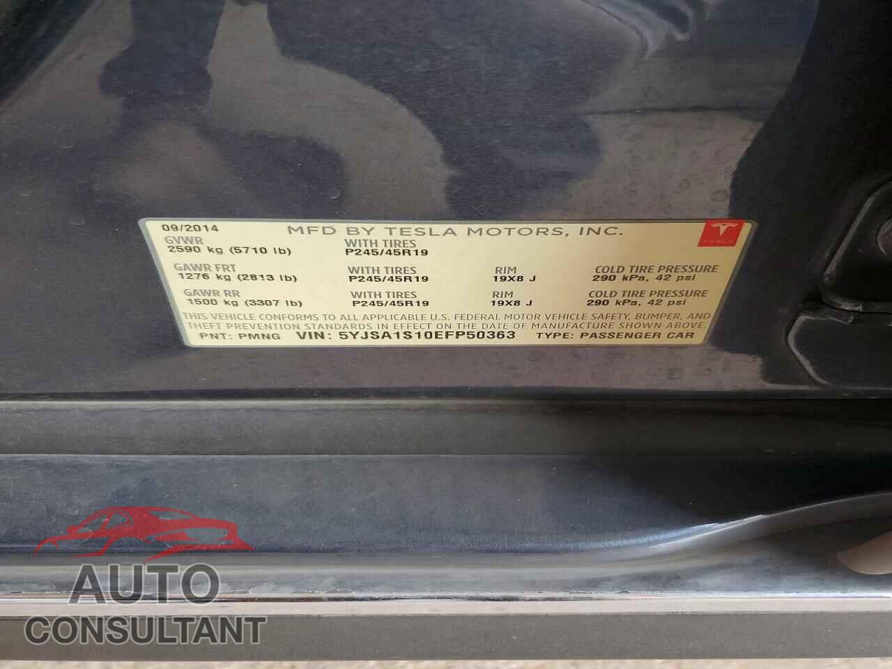 TESLA MODEL S 2014 - 5YJSA1S10EFP50363