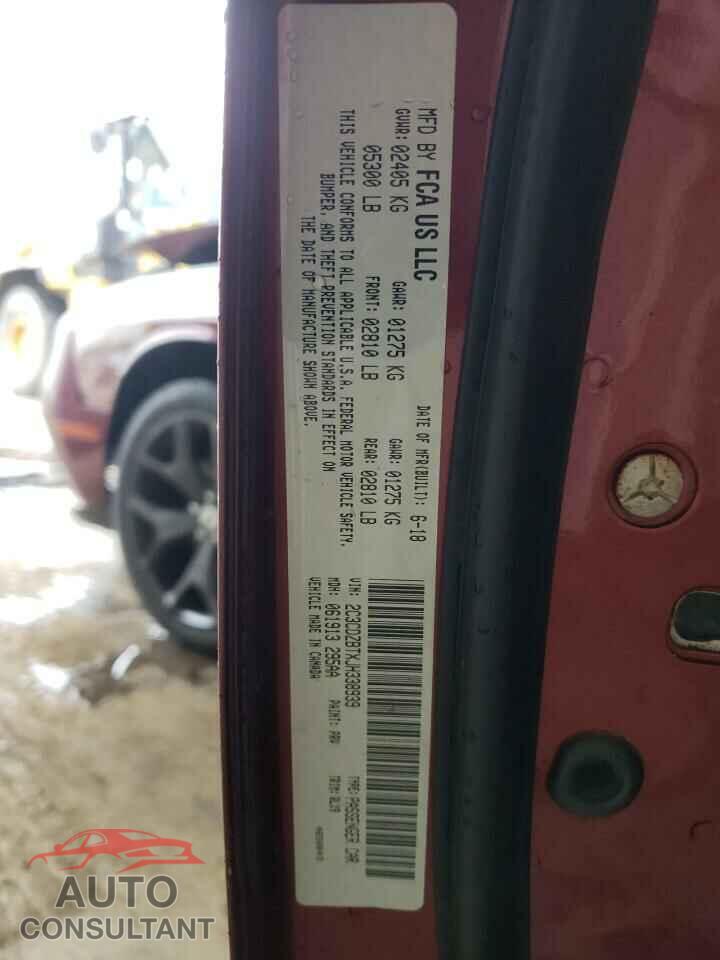 DODGE CHALLENGER 2018 - 2C3CDZBTXJH338939