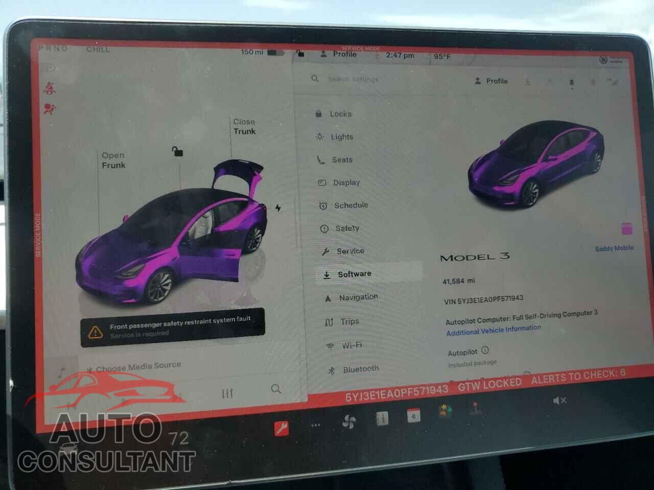 TESLA MODEL 3 2023 - 5YJ3E1EA0PF571943
