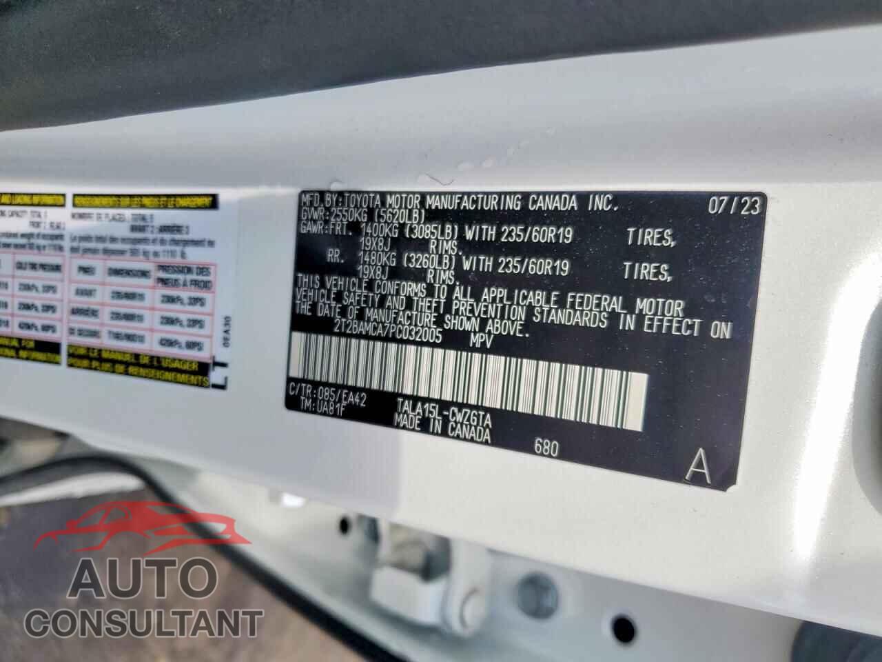LEXUS RX350 2023 - 2T2BAMCA7PC032005