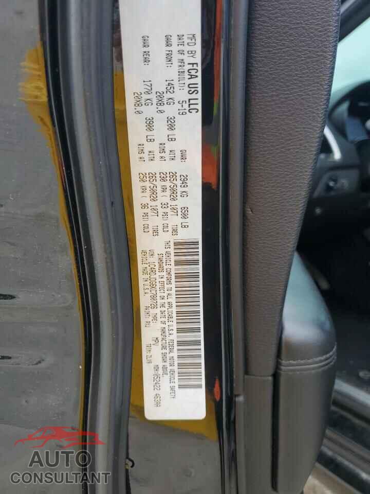 DODGE DURANGO 2019 - 1C4RDJDG6KC780726