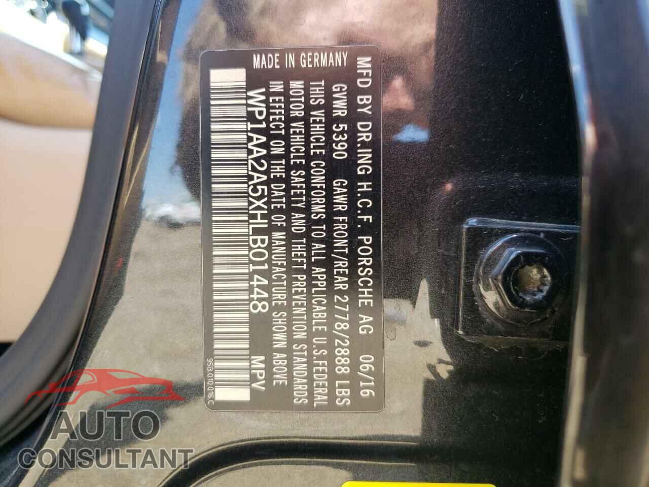 PORSCHE MACAN 2017 - WP1AA2A5XHLB01448