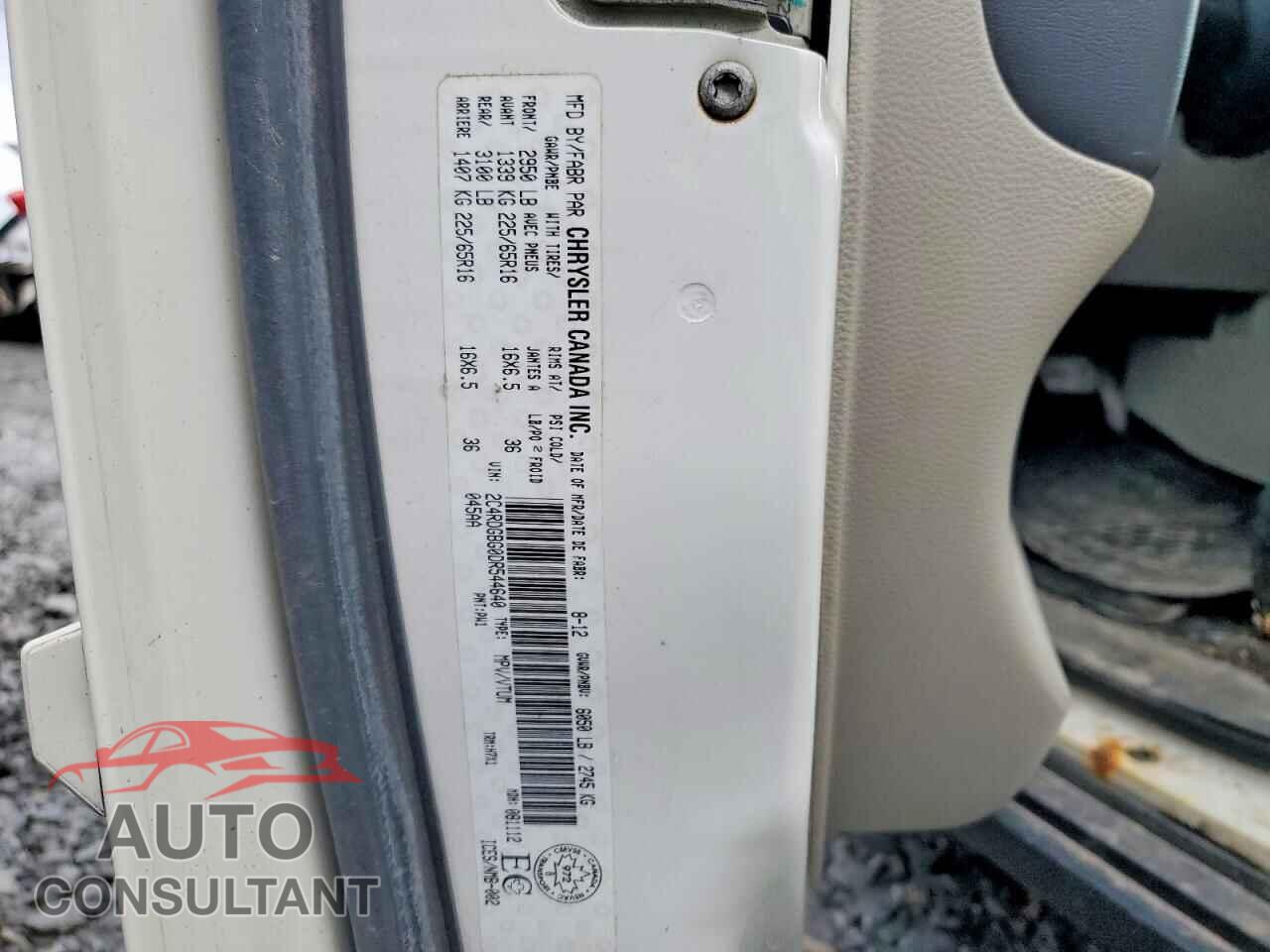 DODGE CARAVAN 2013 - 2C4RDGBG0DR544640