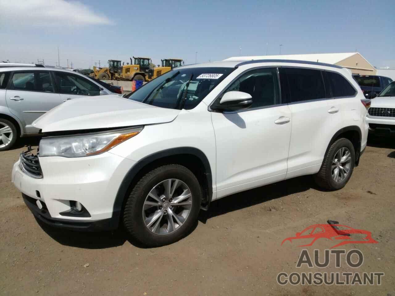 TOYOTA HIGHLANDER 2015 - 5TDJKRFH0FS122489