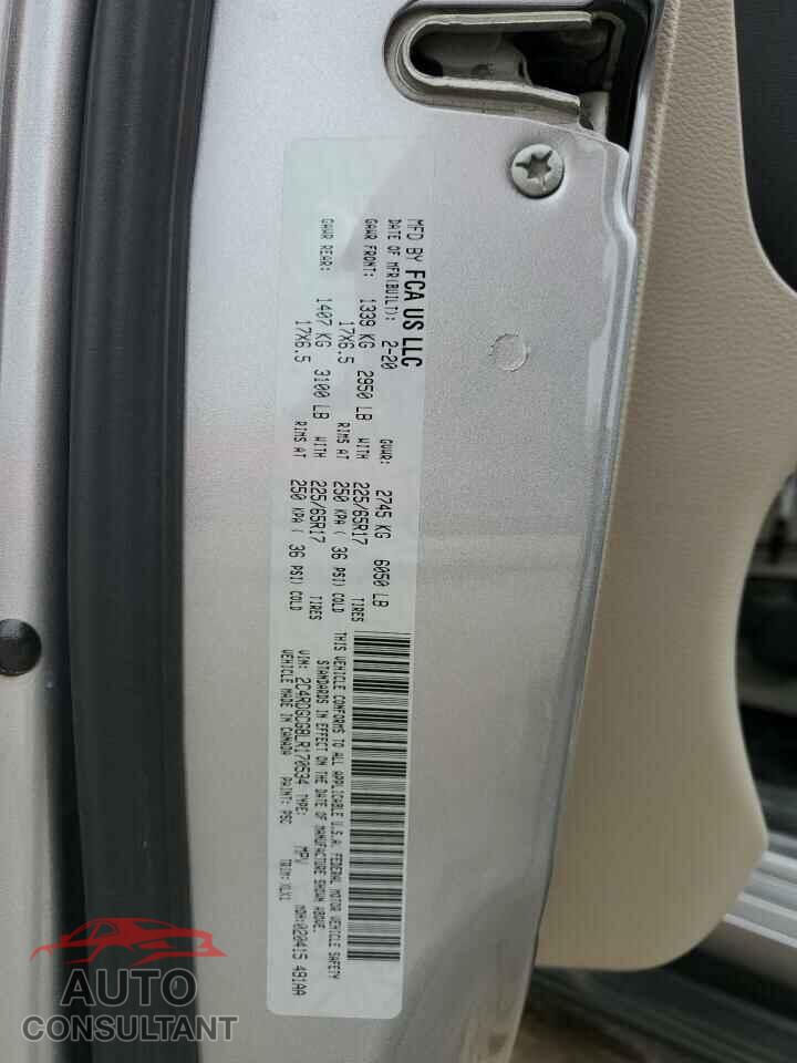 DODGE CARAVAN 2020 - 2C4RDGCG8LR170534