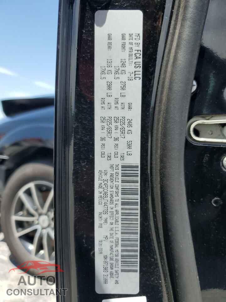 DODGE JOURNEY 2018 - 3C4PDCAB9JT447726