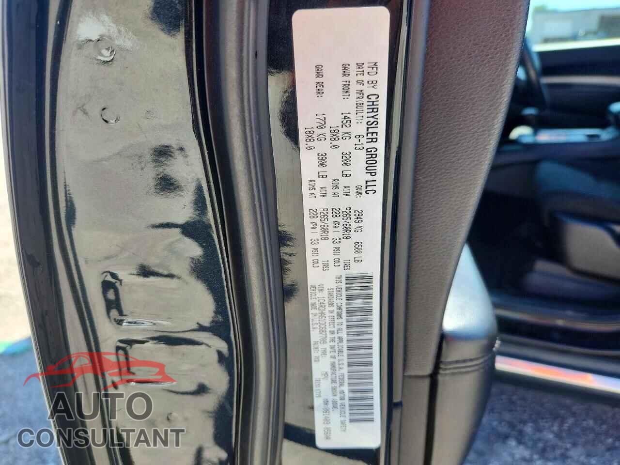 DODGE DURANGO 2013 - 1C4RDHAG1DC687709