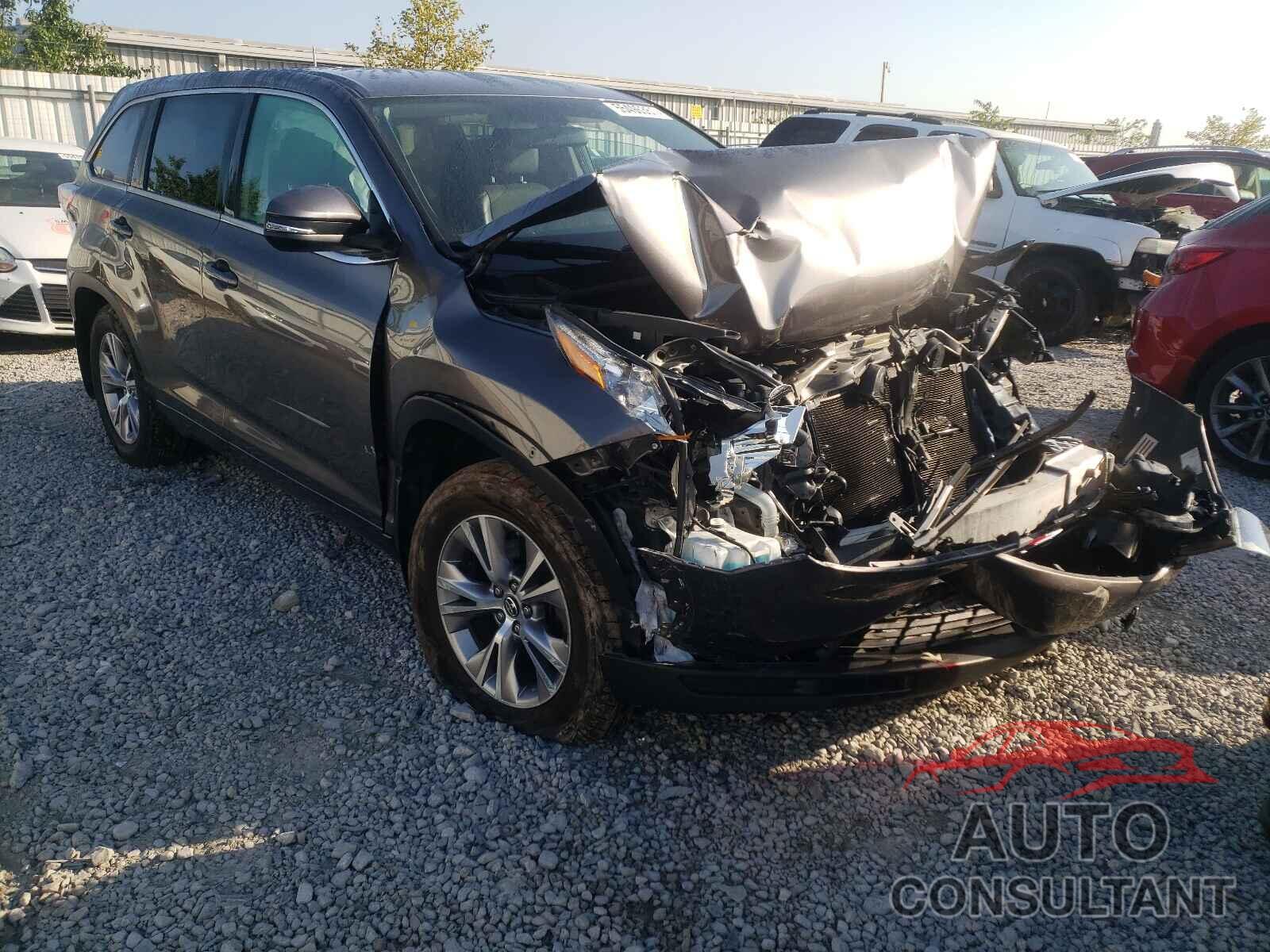 TOYOTA HIGHLANDER 2016 - 5TDBKRFH0GS354466