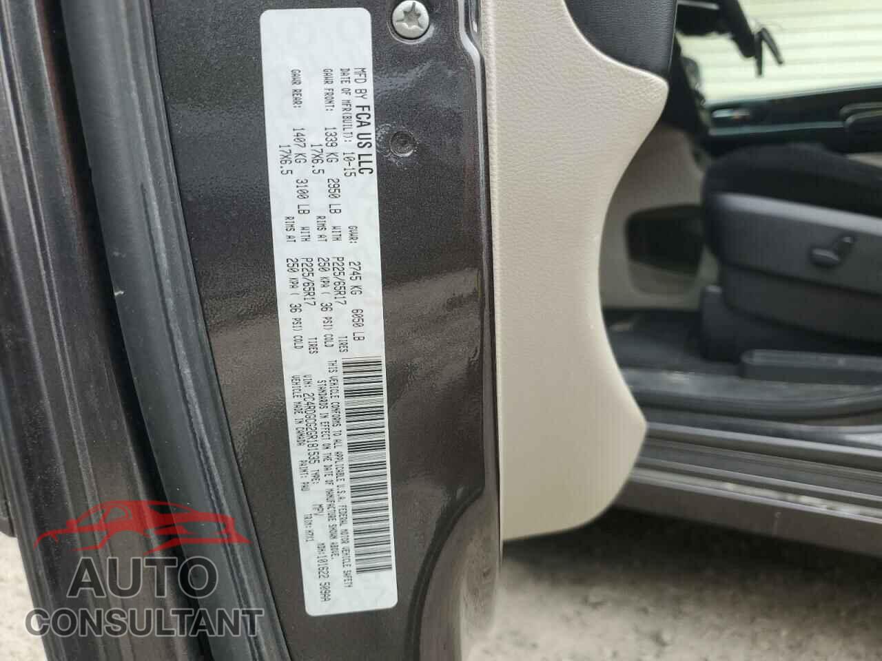 DODGE CARAVAN 2016 - 2C4RDGCG2GR181535