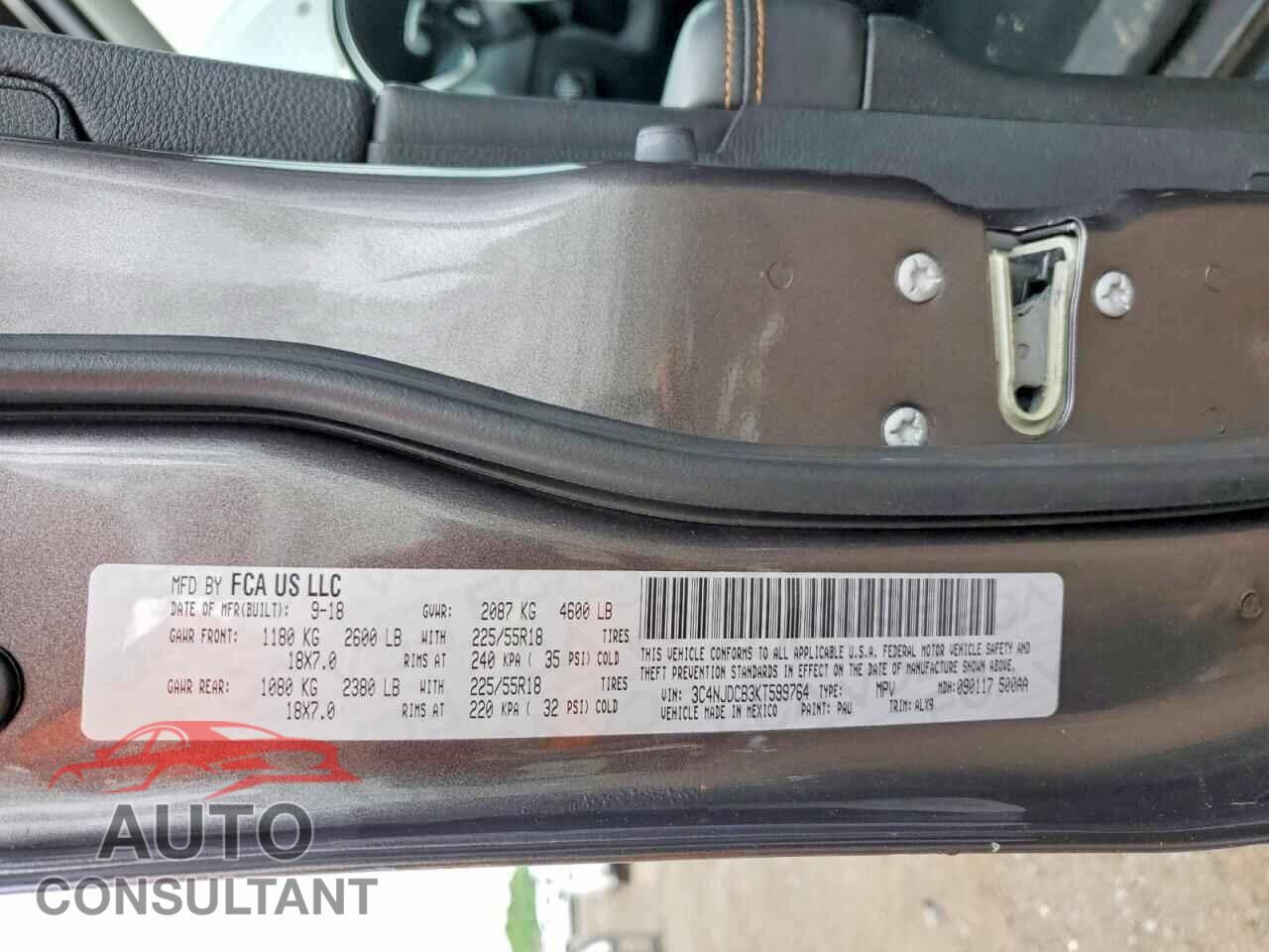 JEEP COMPASS 2019 - 3C4NJDCB3KT599764