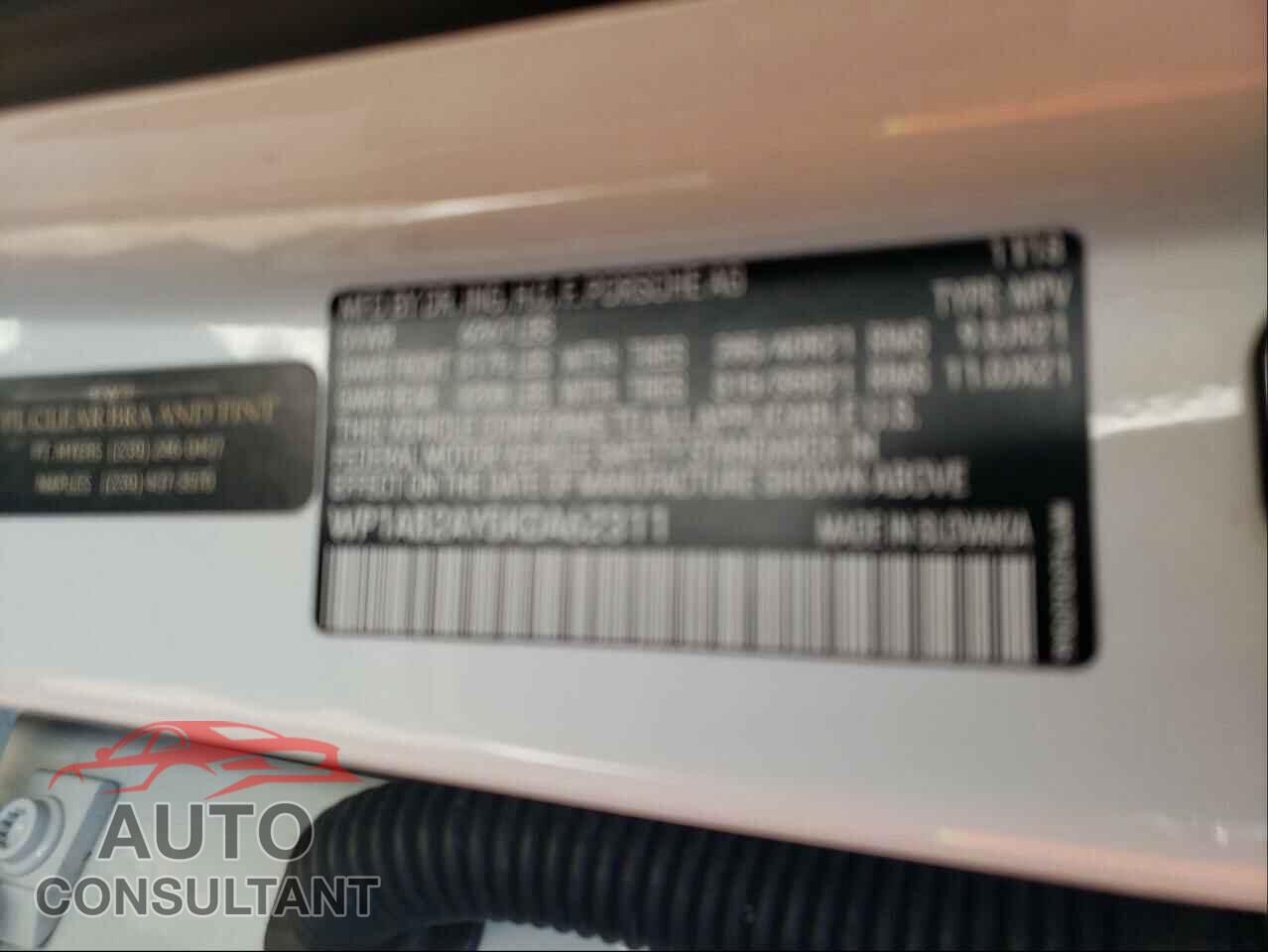 PORSCHE CAYENNE 2019 - WP1AB2AY5KDA62311