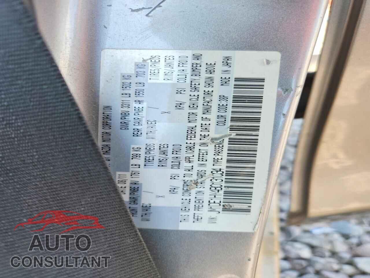MAZDA 2 2011 - JM1DE1HY4B0131034