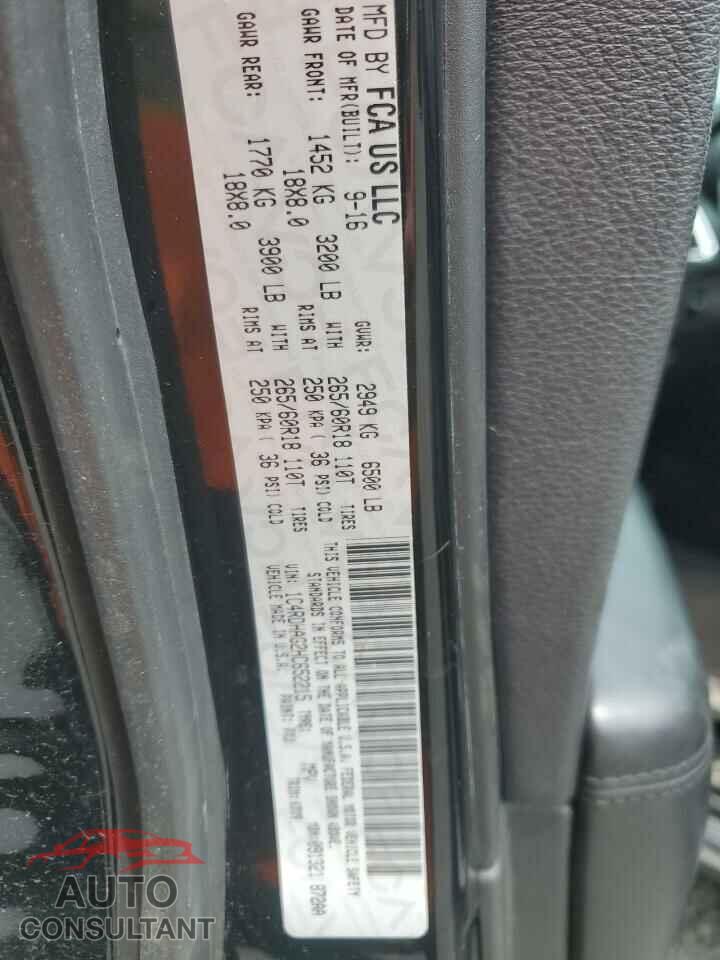 DODGE DURANGO 2017 - 1C4RDHAG2HC652215