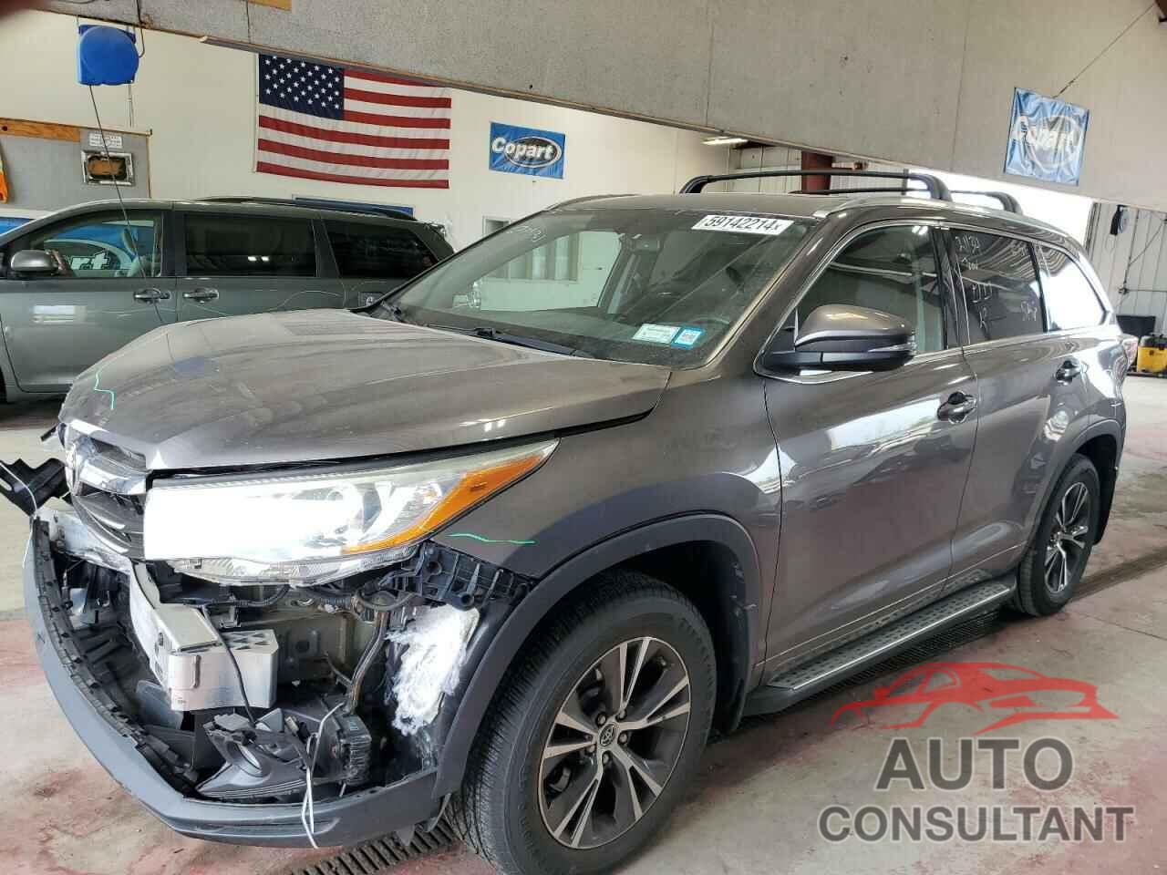 TOYOTA HIGHLANDER 2016 - 5TDJKRFH6GS241147