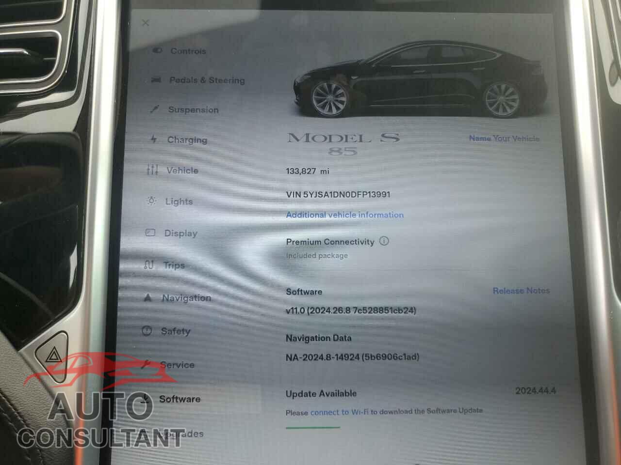 TESLA MODEL S 2013 - 5YJSA1DN0DFP13991