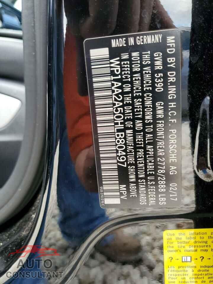 PORSCHE MACAN 2017 - WP1AA2A50HLB80497