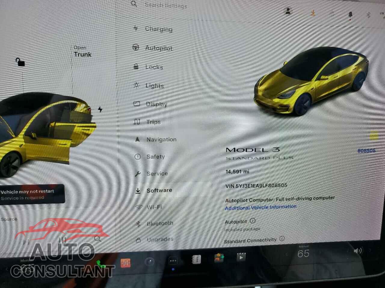 TESLA MODEL 3 2020 - 5YJ3E1EA9LF808505