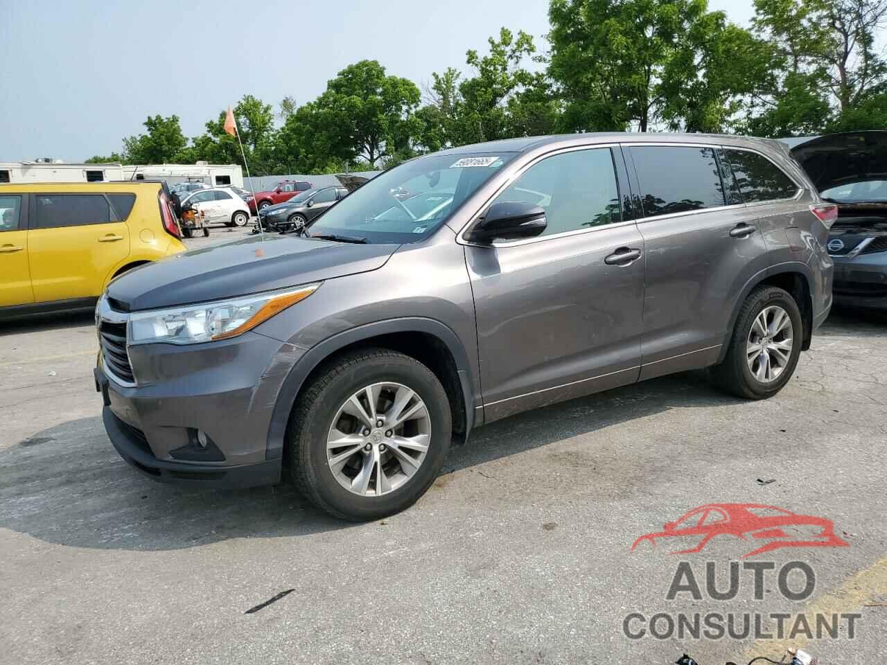 TOYOTA HIGHLANDER 2015 - 5TDBKRFHXFS120124